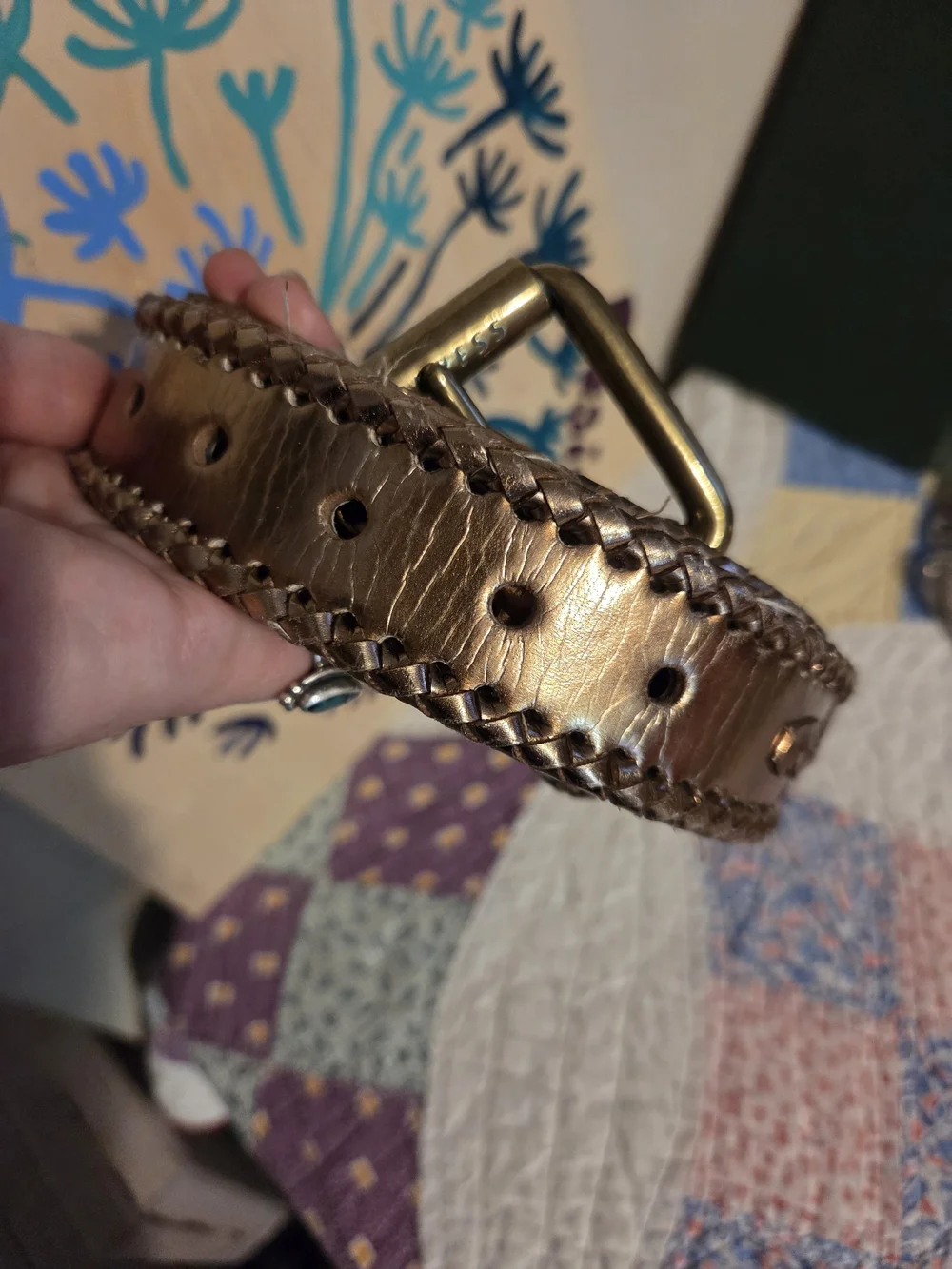 Small Express gold & copper toned 